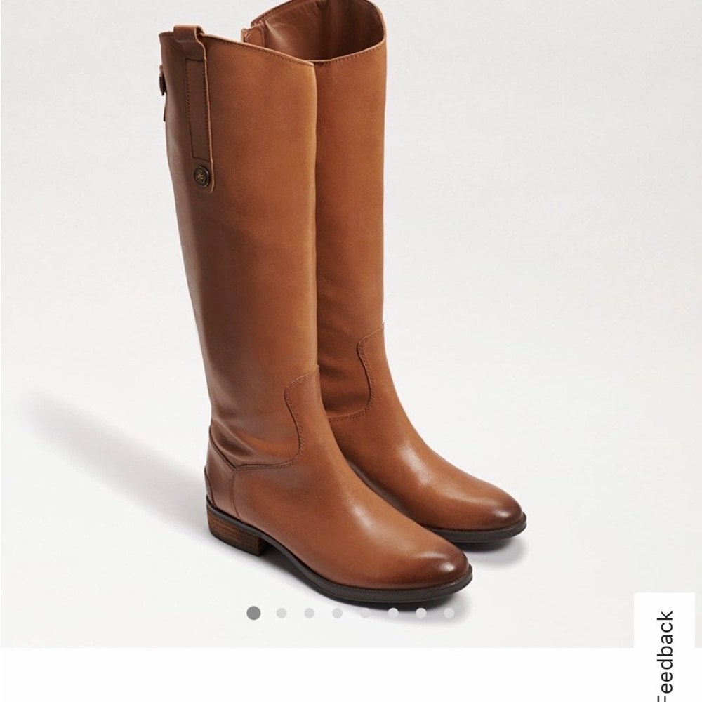 Sam Edelman Whiskey Brown Penny Riding Boots